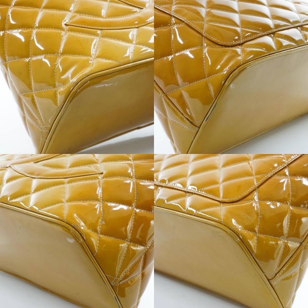 Auth Chanel Hand Bag Enamel Yellow #26809C46 - Picture 14 of 15